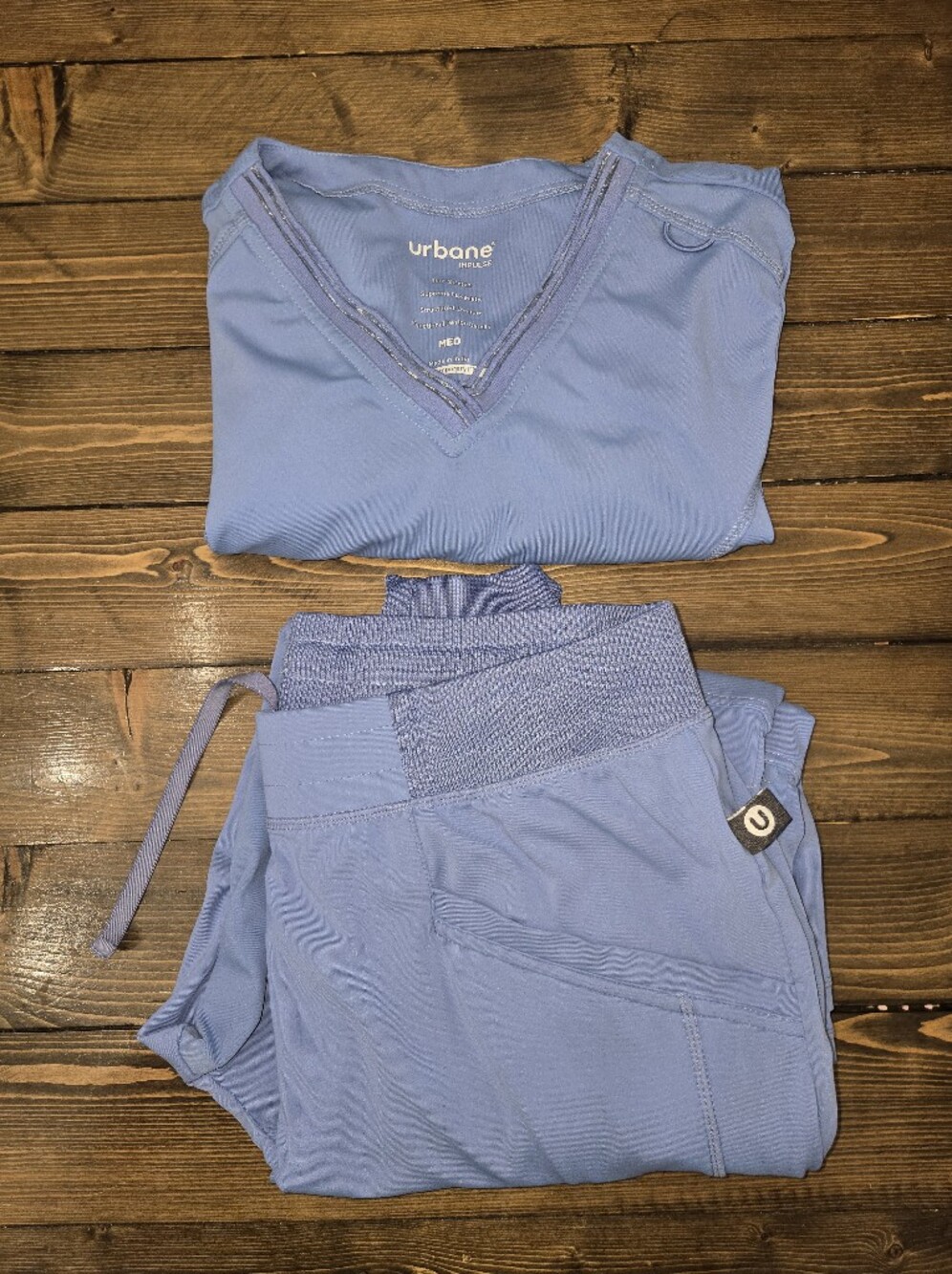 Womens Urbane Scrub Set In Periwinkle Blue Size Medium